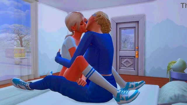 futanari stepmom arranged hard anal sex for a straight stepdaughter sims me hentai