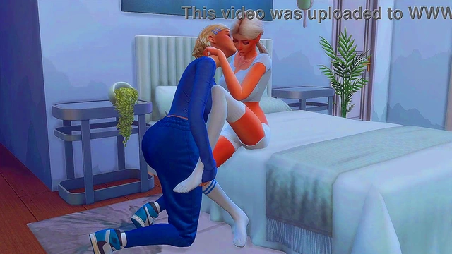 futanari stepmom arranged hard anal sex for a straight stepdaughter sims me hentai