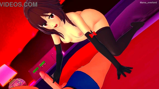 Sweet Megumin is now an adult and ready to fuck in her bikini (Adult Version) (hentai)