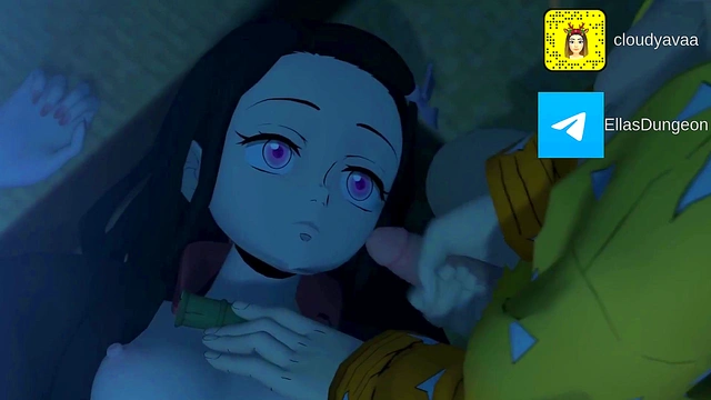 Nezuko X Zenitsu Hentai anime porn