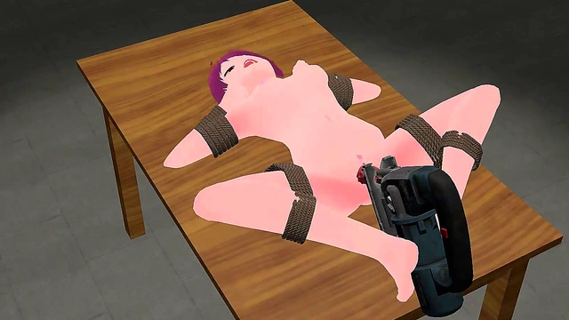 bondage drilldo machine hentai