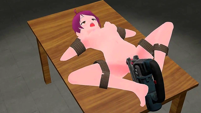 bondage drilldo machine hentai