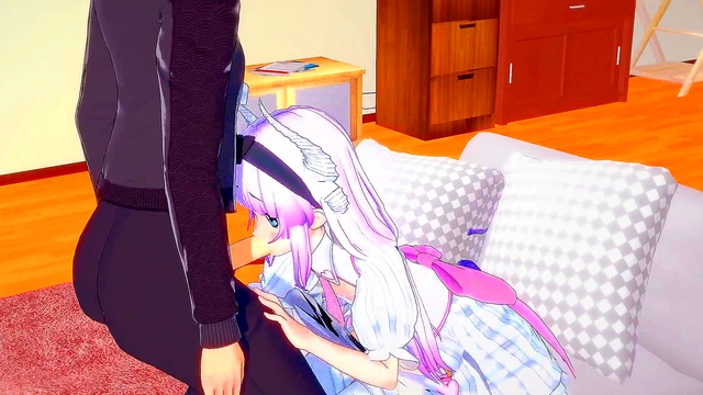 Hentai Dragon Girl Kanna Likes To Suck And Fuck