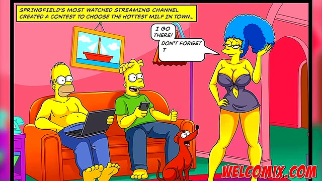 The hottest MILF in town! The Simptoons'Simpsons hentai