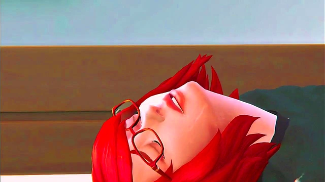 Sims Hentai Series: Redhead rough defloration and double creampie