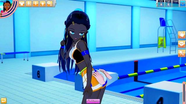 Pokemon Hentai'Nessa Fucks A Guy Poolside