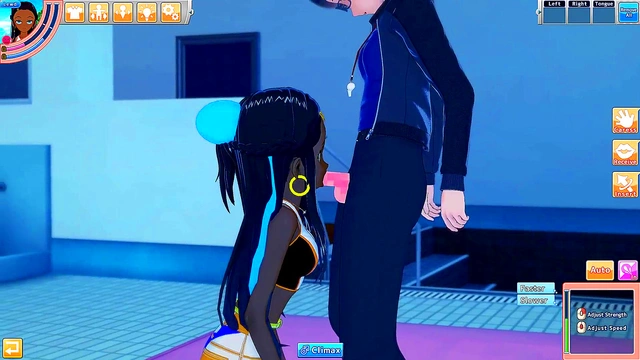 Pokemon Hentai'Nessa Fucks A Guy Poolside