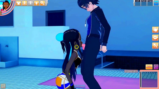 Pokemon Hentai'Nessa Fucks A Guy Poolside