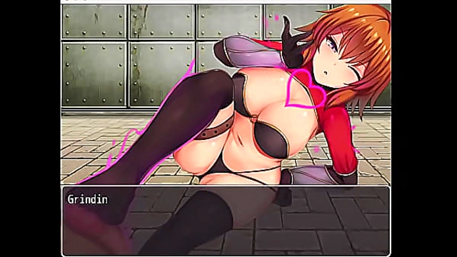 orange haired naughty girl steps on hero cock - hentai