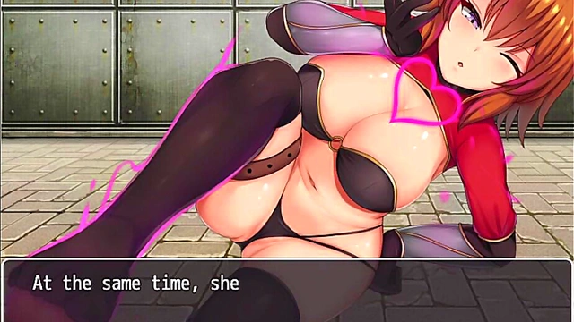 orange haired naughty girl steps on hero cock - hentai