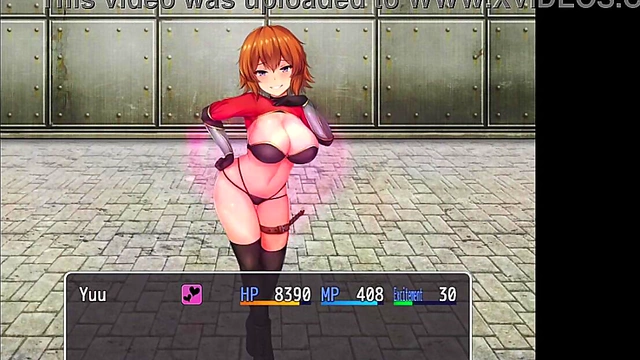 orange haired naughty girl steps on hero cock - hentai