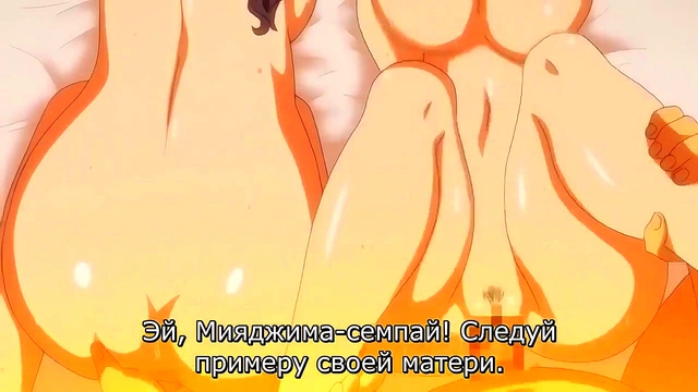 step Mom and StepDaughter have to endure / Hentai Compilation