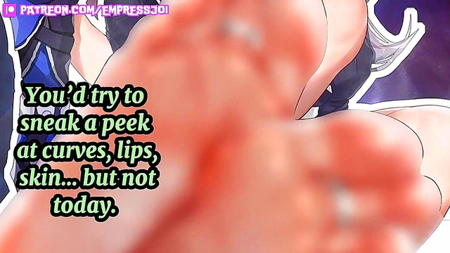 (Hentai JOI) 4 Min JOI Challenge: Beta Censored Foot Worship (femdom'beta