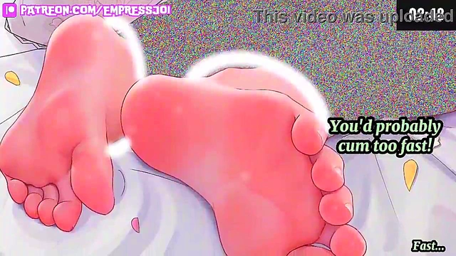 (Hentai JOI) 4 Min JOI Challenge: Beta Censored Foot Worship (femdom'beta