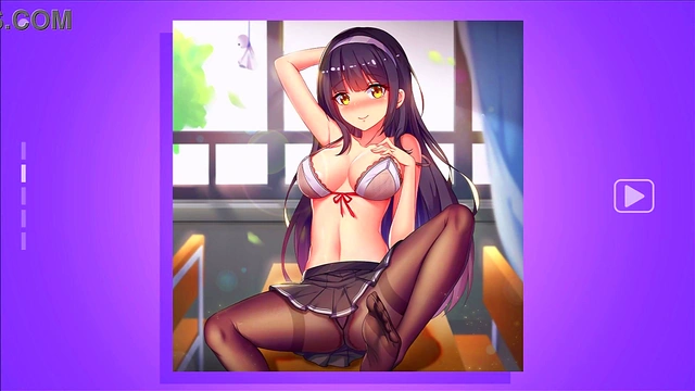 Pretty Hentai Girl slowly undressing for you ^ ^
