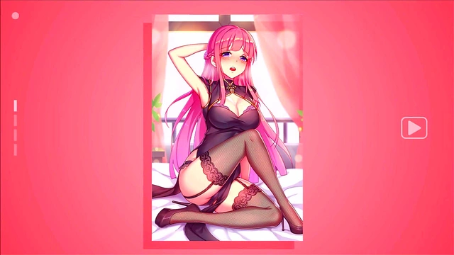 Pretty Hentai Girl slowly undressing for you ^ ^