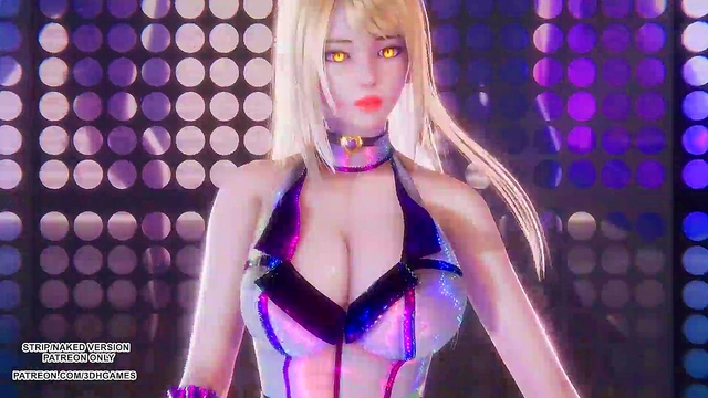 [MMD] Rainbow - A Ahri Sexy Kpop Dance League of Legends Uncensored Hentai 4K 60FPS