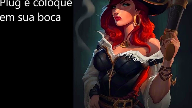 MISS FORTUNE HENTAI JOI PT BR (Assplay'Femdom'Humiliation'Painplay and CEI) LEVEL: HEAVY