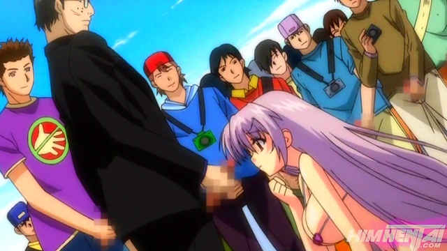 Gangbang in an amusement park - Hentai