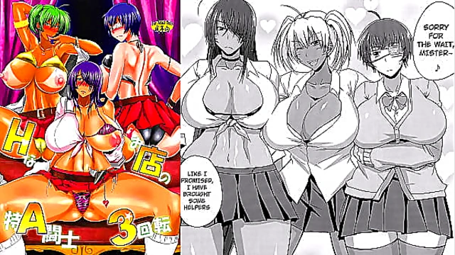 My Doujin Shop - Sexy Ninja Girls Strip to Their Nude Bodies And Fuck!!! Hentai Comic