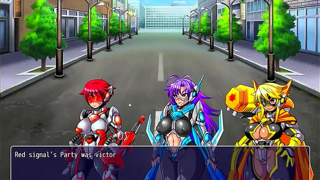 Cute heroines in hentai act with soldiers in rpg hentai new game