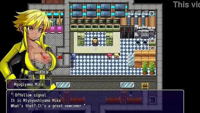 Cute heroines in hentai act with soldiers in rpg hentai new game