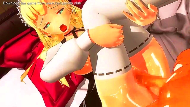 Busty teen Hentai Maid gives amazing blowjobs!