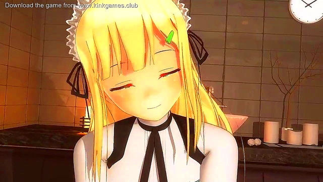 Busty teen Hentai Maid gives amazing blowjobs!