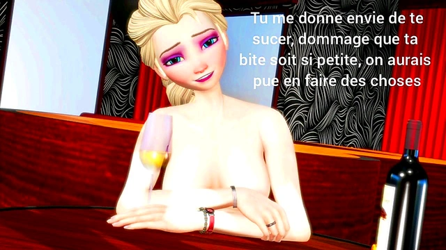 Elsa Frozen hentai french joi avec dès (ass play'ice play)