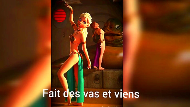Elsa Frozen hentai french joi avec dès (ass play'ice play)