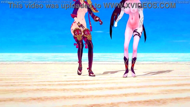 Genshin Impact: [MMD] Rockabye (Rosaria'Kuki Shinobu)