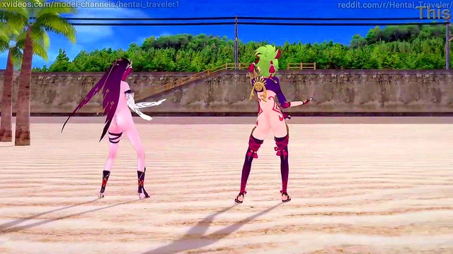 Genshin Impact: [MMD] Rockabye (Rosaria'Kuki Shinobu)