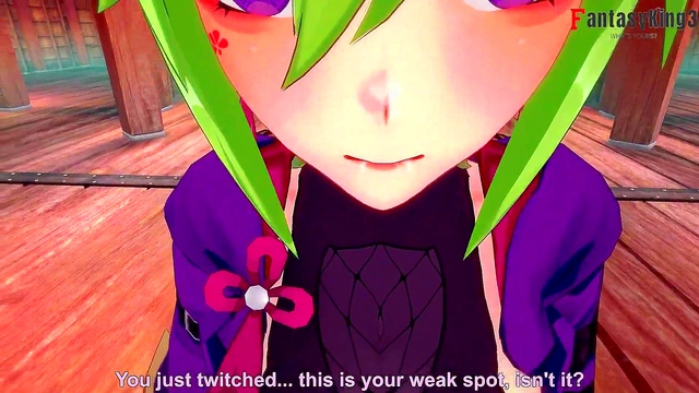 Kuki Shinobu footjob'handjob and blowjob pov