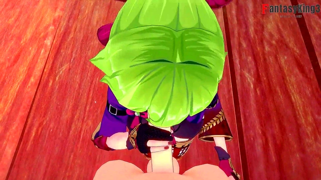 Kuki Shinobu footjob'handjob and blowjob pov