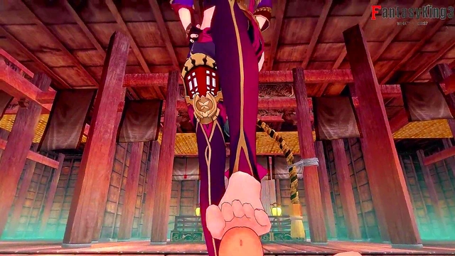 Kuki Shinobu footjob'handjob and blowjob pov