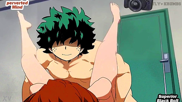 Midoriya fucks Uraraka (Boku no hero Academia HENTAI)