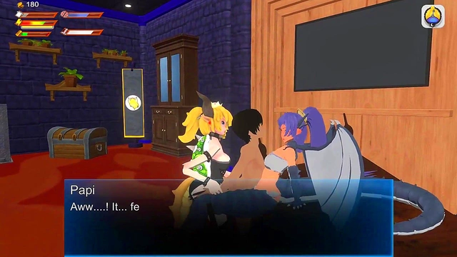 Femdom Bowsette Threeway with a Dragongirl and Pegging You!