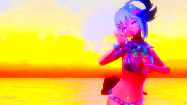 Konosuba - A good fuck with Aqua in a swimsuit