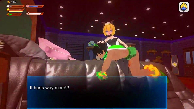 Femdom Bowsette Sex FEET SPANKING PEGGING