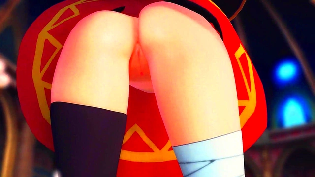 Megumin (Konosuba) Helltaker Strip Dance MMD