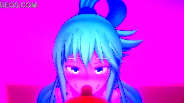 KONOSUBA AQUA GLORY HOLE