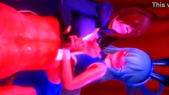 Konosuba Girls Pole Dance!!