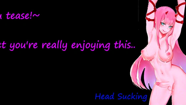 Zero Two Punishes You! Hentai Futa JOI Oral Anal Jerk to the beat