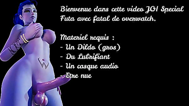 JOI hentai French with widowmaker in Overwatch