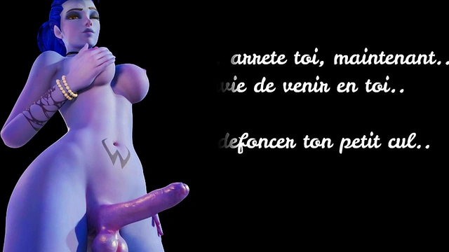 JOI hentai French with widowmaker in Overwatch
