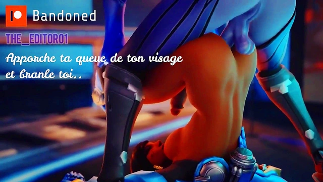 JOI hentai French with widowmaker in Overwatch