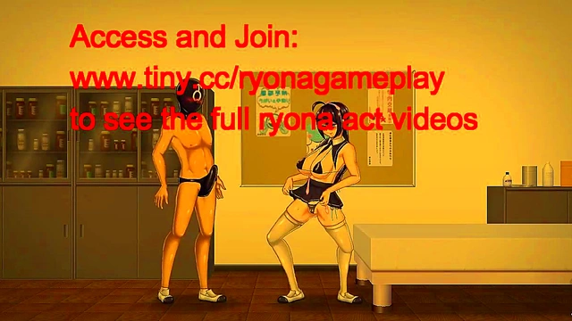 Cute girl having sex with a man in college in Breeding Log 2d hentai game