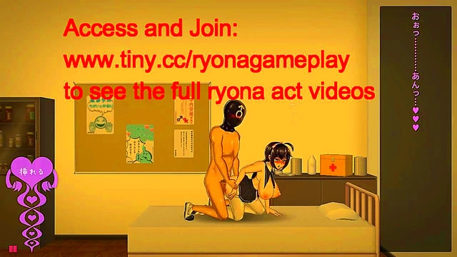 Cute girl having sex with a man in college in Breeding Log 2d hentai game