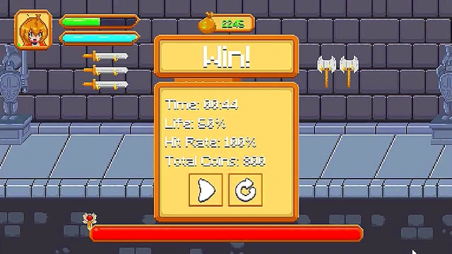 Cute female warrior has sex with men in Pleasure climb new hentai game video