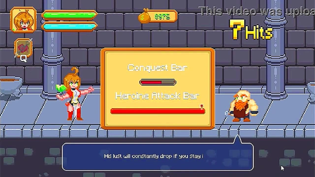 Cute female warrior has sex with men in Pleasure climb new hentai game video